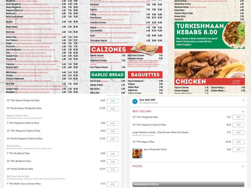 Puglian Pizza Cafe Menu