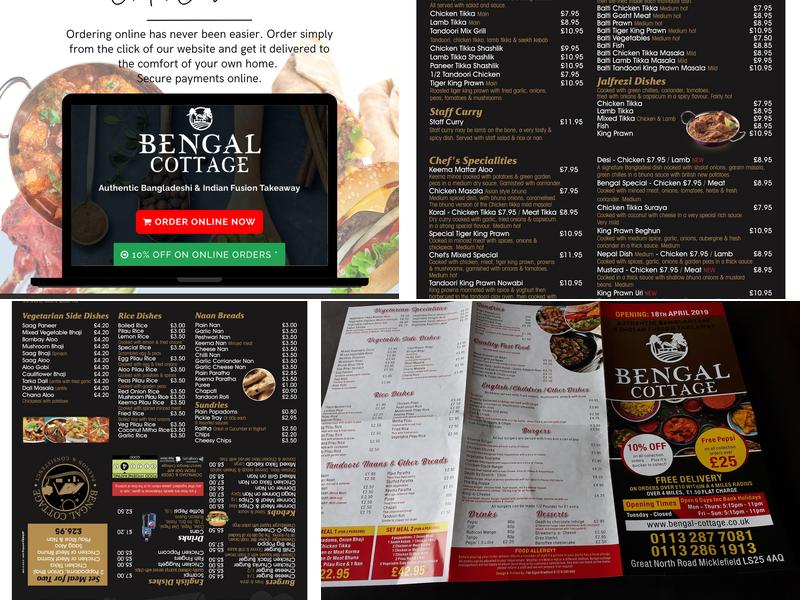 Bengal Cottage Menu
