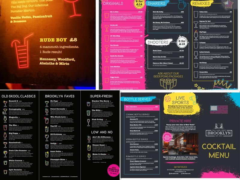 Brooklyn Menu
