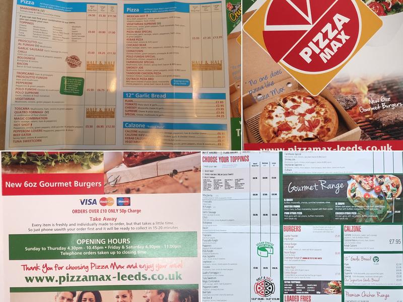 Kavanis pizza @max Menu