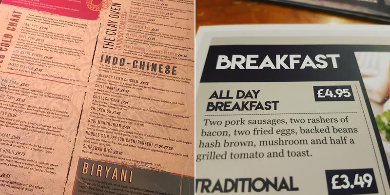 TJ’S Bar & Grill / Mahout Indian Street Kitchen Menu