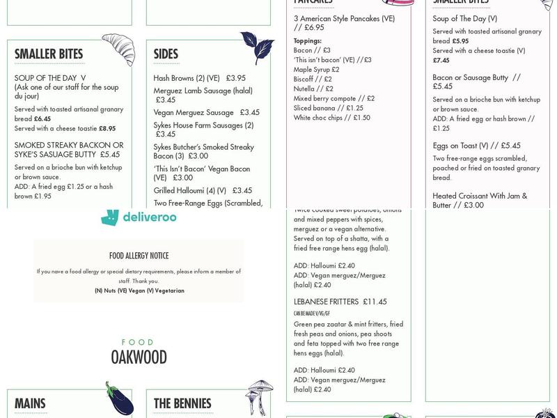 House of Koko - Oakwood Menu