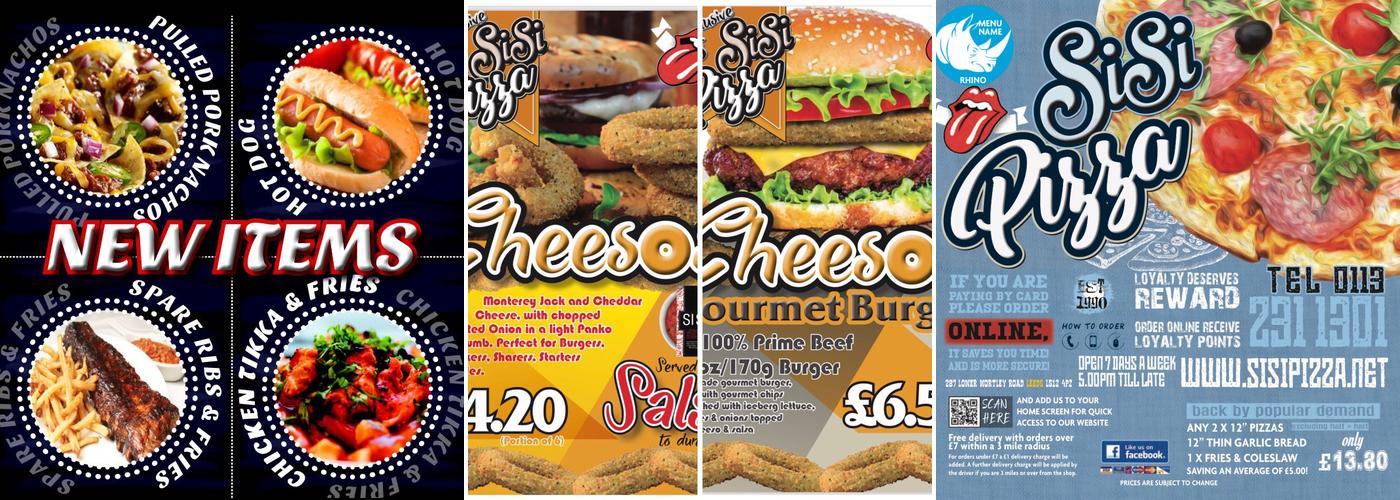 Sisi Pizza Menu