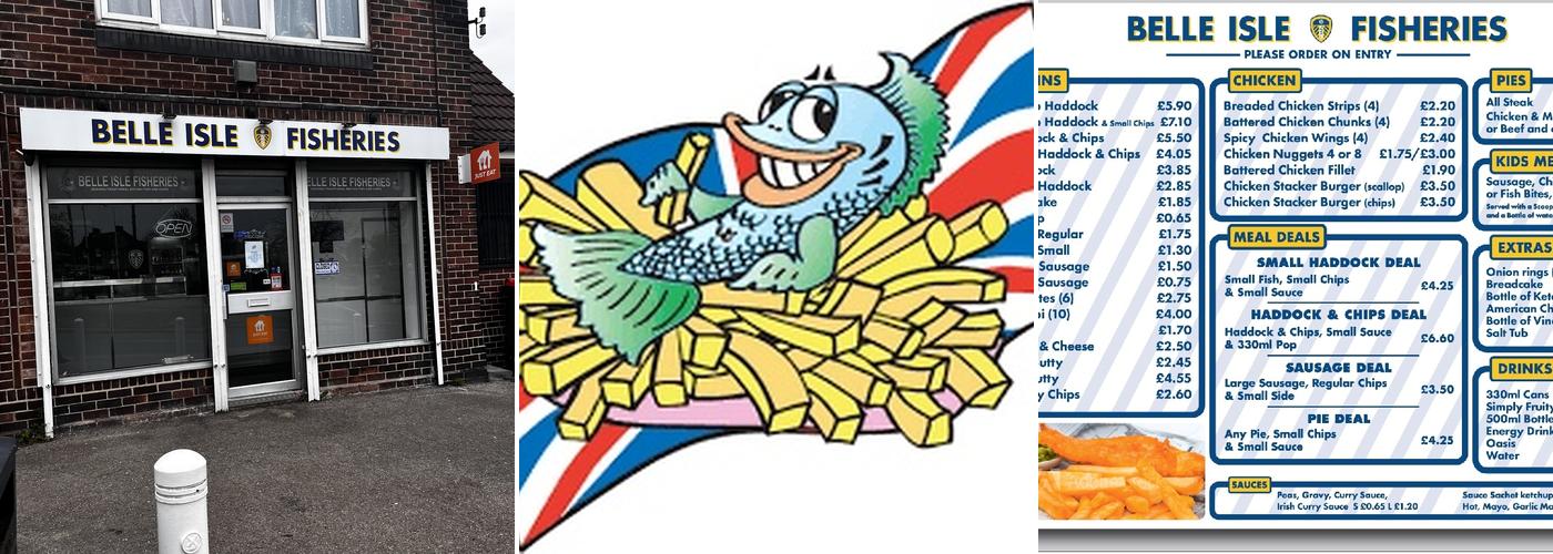 Belle isle Fisheries Menu