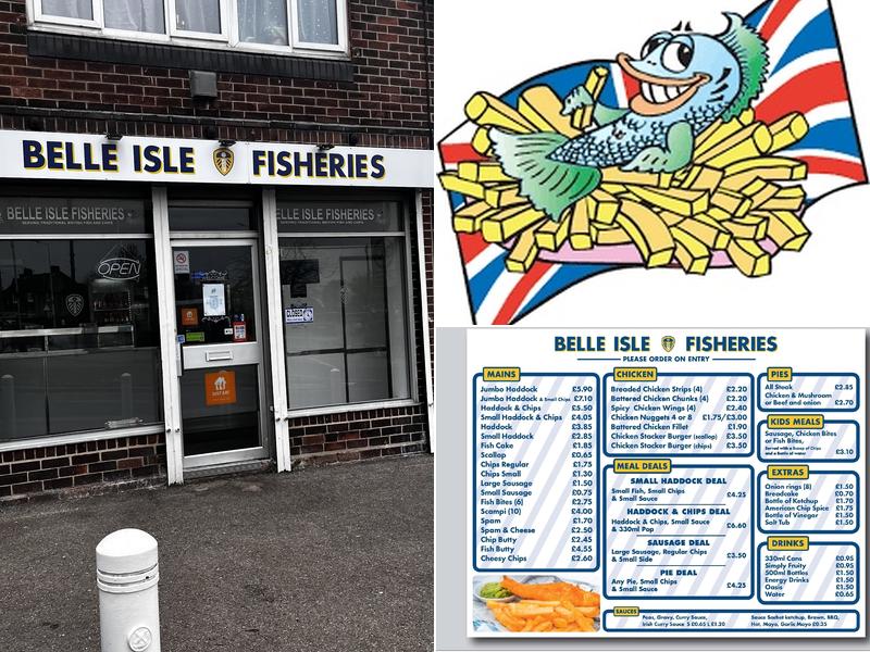 Belle isle Fisheries Menu