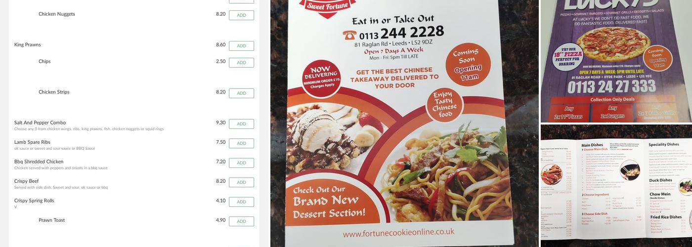 Fortune Cookie Leeds Menu