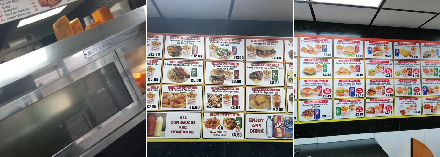 Manny's Fisheries Menu