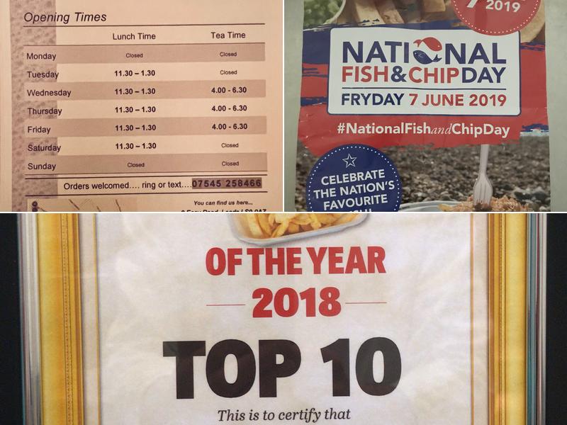 Ollies Fisheries Menu