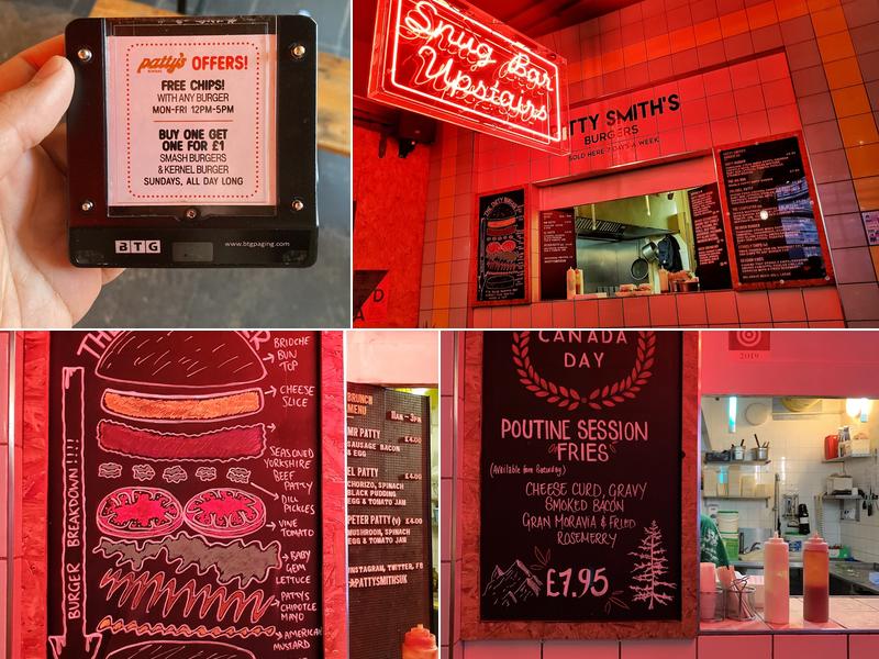 Patty Smith's Burgers Menu