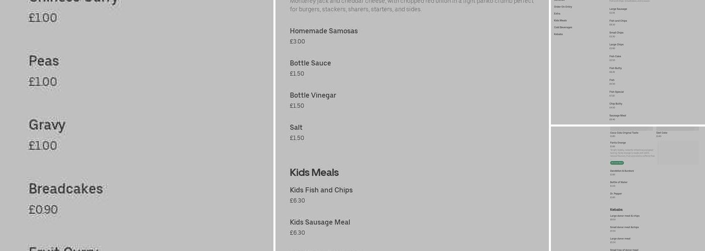 Land & Sea Fisheries Menu