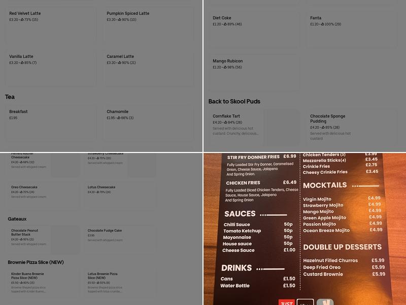 Dukes Donuts & Coffee Menu