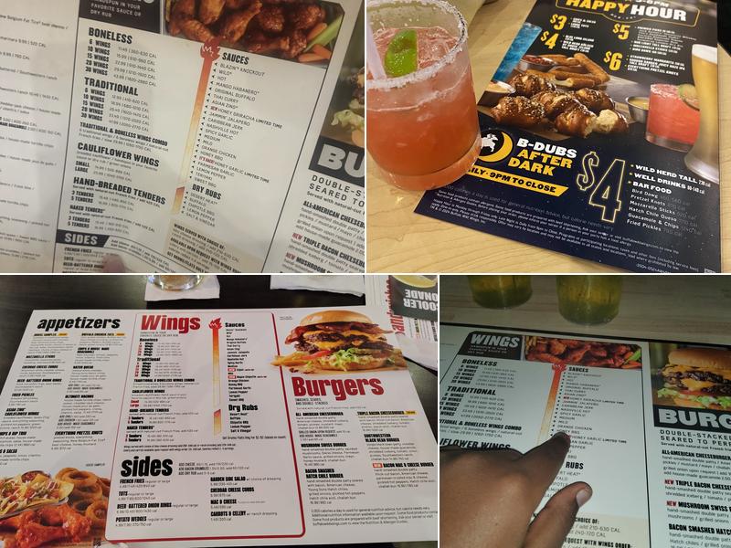 Buffalo Wild Wings Menu
