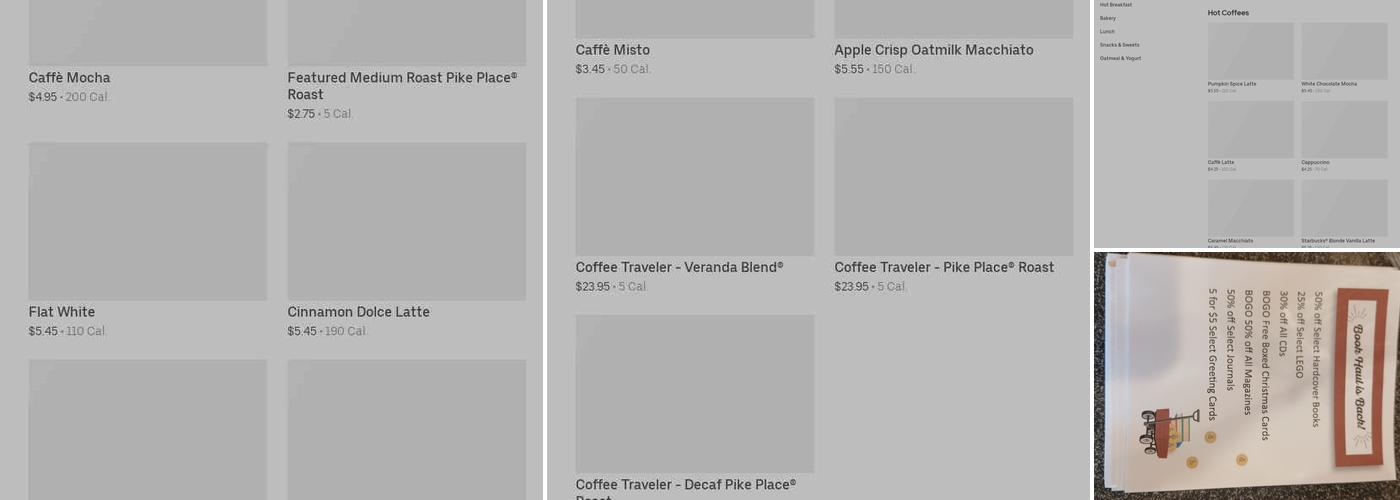 Starbucks Menu