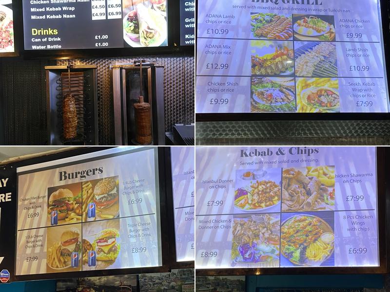 Istanbul Kebab Menu