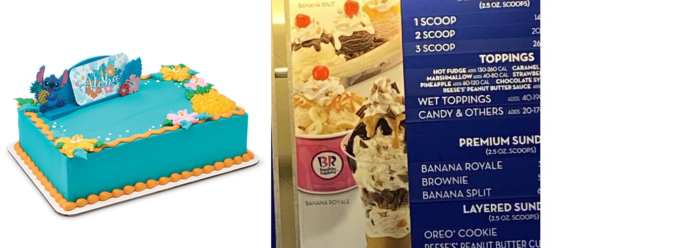 Baskin-Robbins Menu