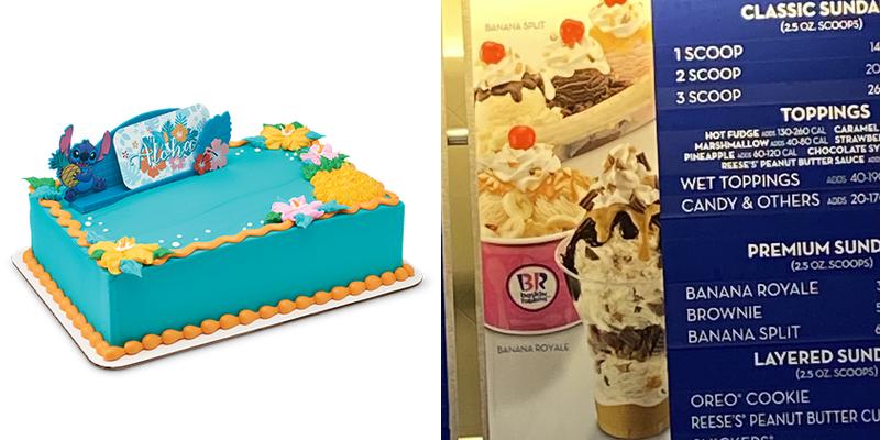Baskin-Robbins Menu