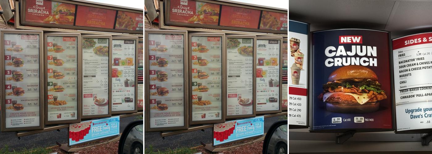 Wendy's Menu