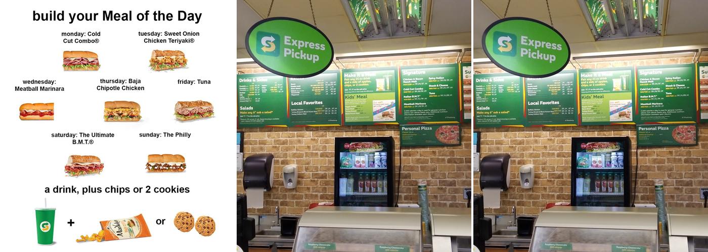 Subway Menu