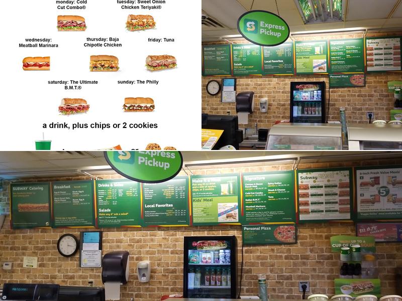 Subway Menu