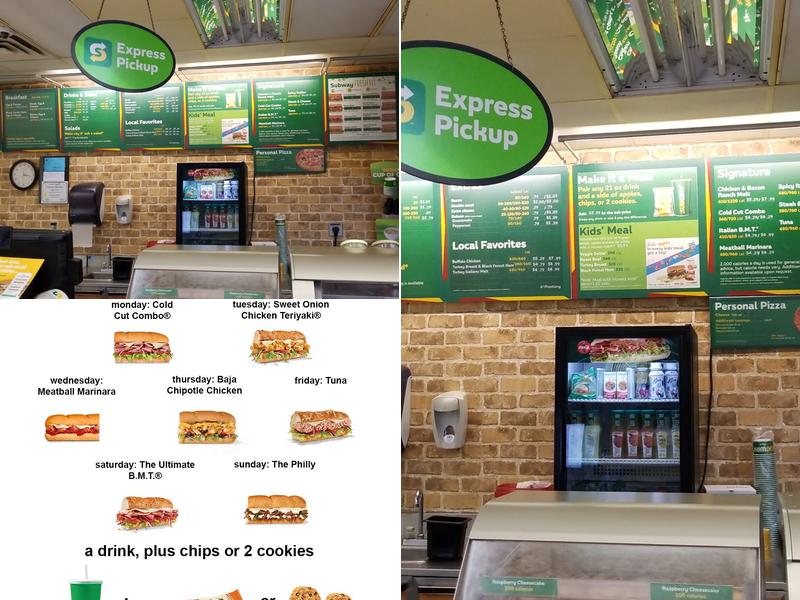 Subway Menu