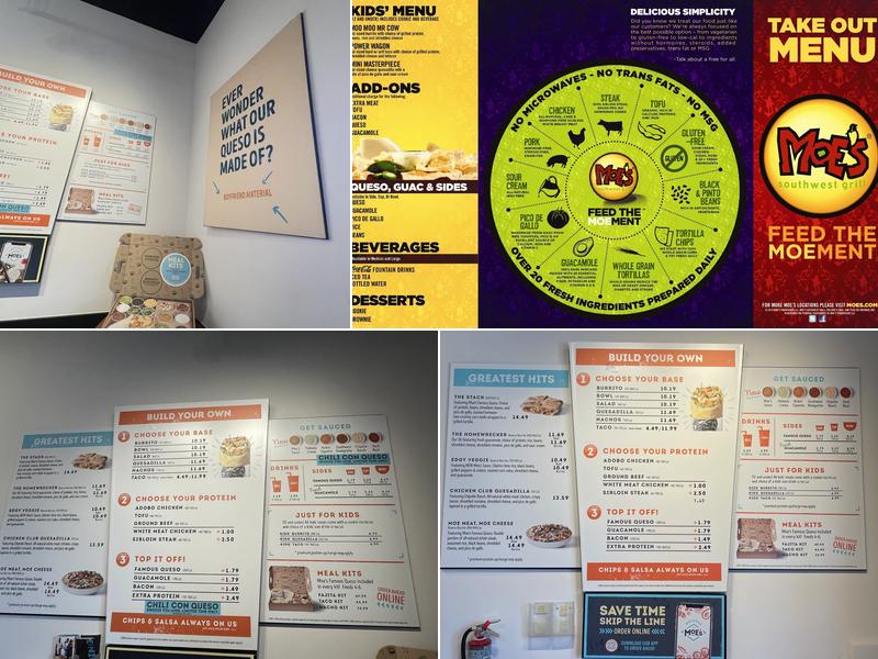 Moe's Southwest Grill Menu