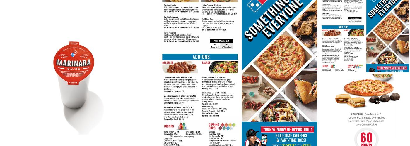 Domino's Pizza Menu
