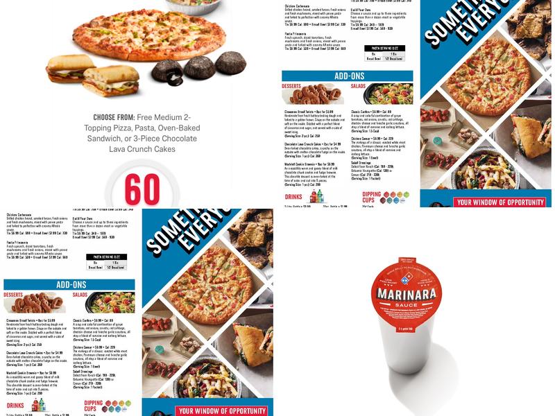 Domino's Pizza Menu