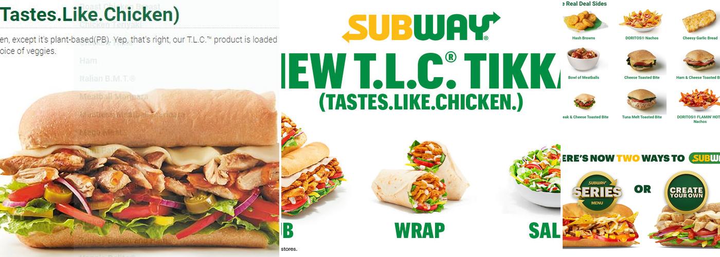Subway Menu