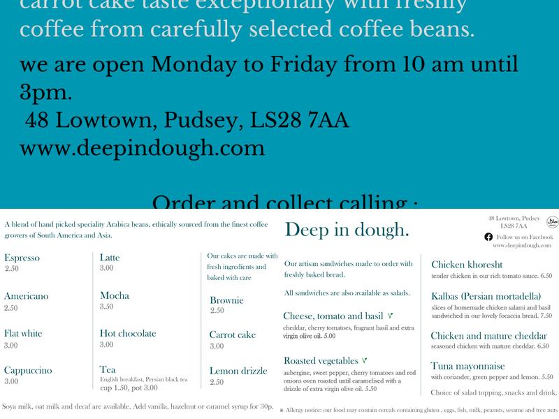 Deep In dough Menu