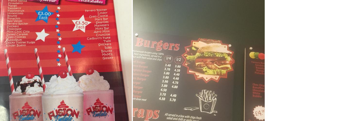 Ozmo's/Ozmoz piri piri shak Menu