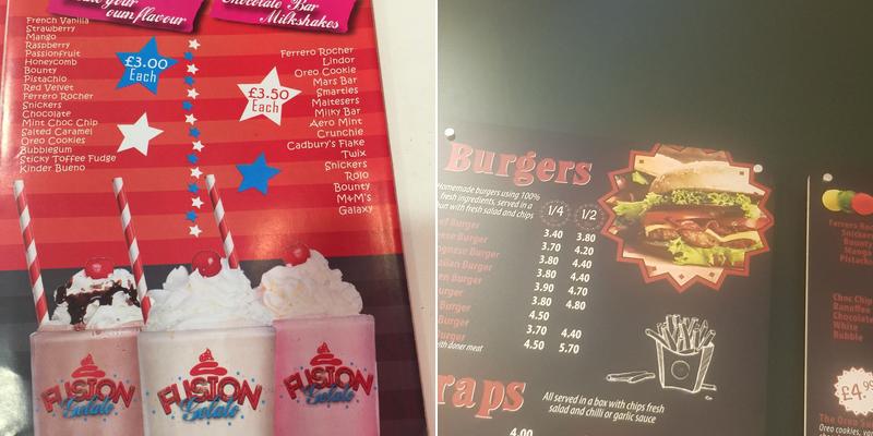 Ozmo's/Ozmoz piri piri shak Menu