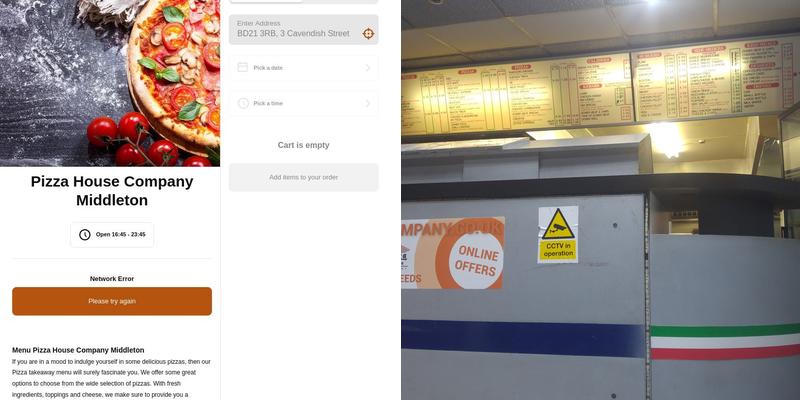 Pizza House Company Leeds Menu