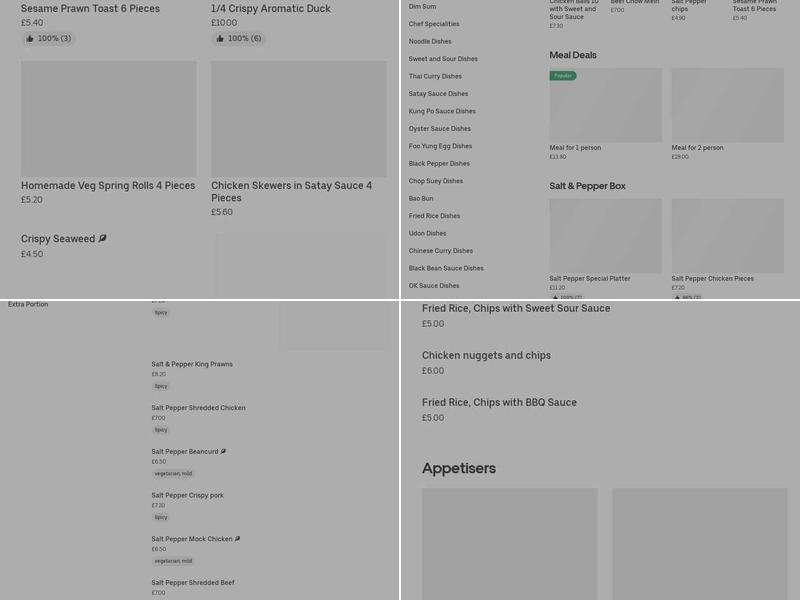 Yum Yum Noodle Bar Menu