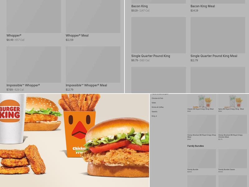 Burger King Menu
