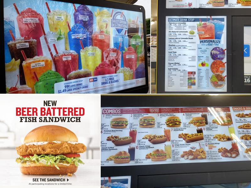 Sonic Drive-In Menu