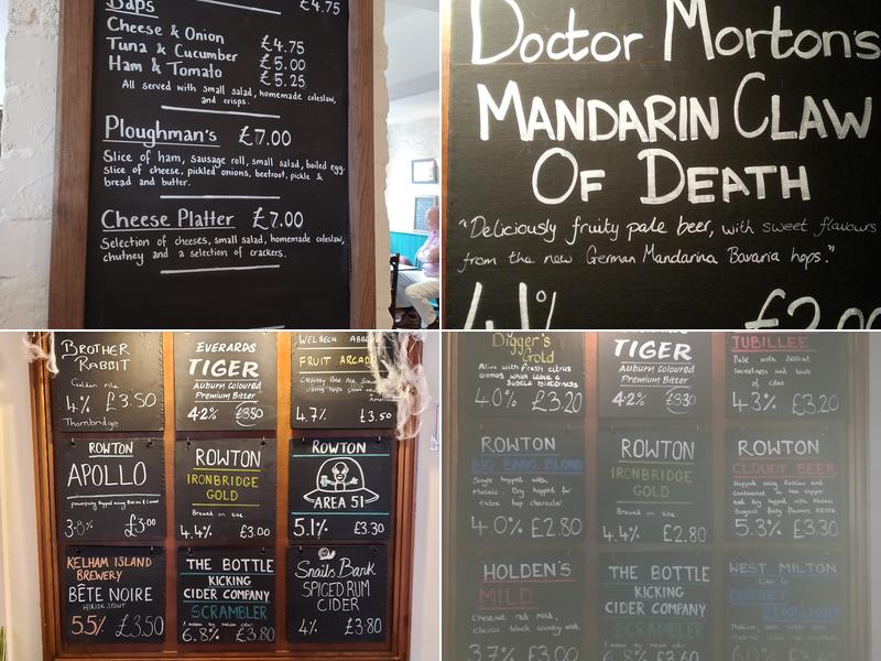 The Pheasant Inn Menu