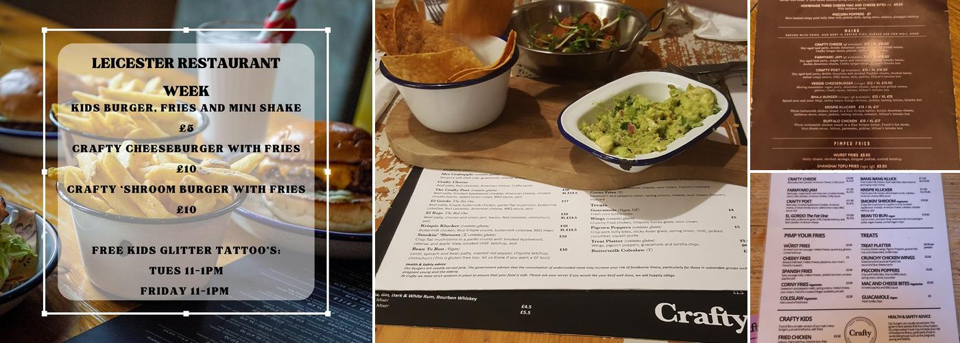 Crafty St Martin's Menu