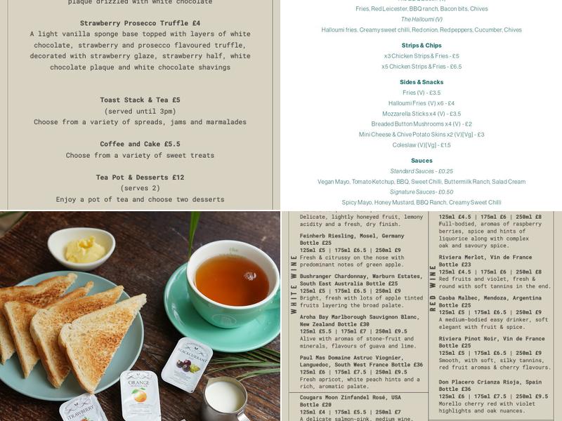 The Exchange Bar Menu