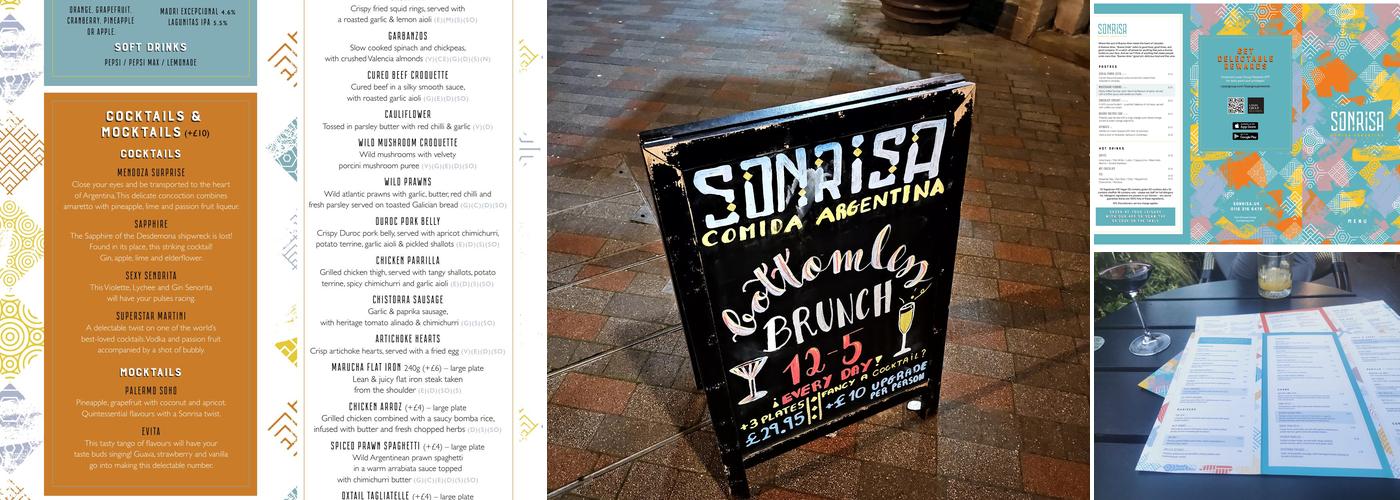 Sonrisa Comida Argentina Menu