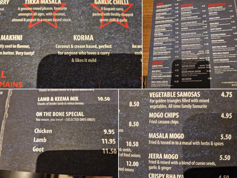 Naseeb @ The Clowes Menu