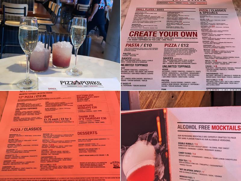 Pizza Punks Leicester Menu