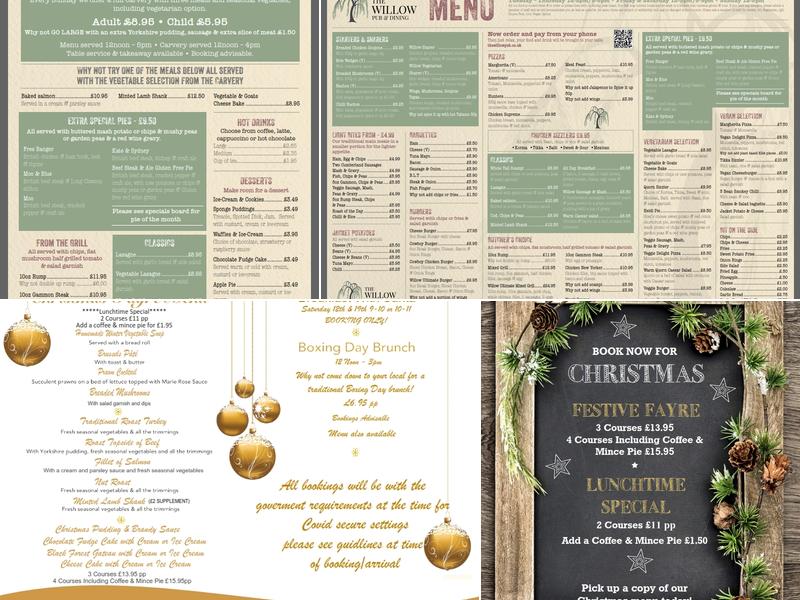 The Willow Menu