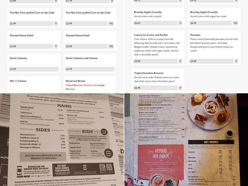 Heathley Park - Pub & Grill Menu