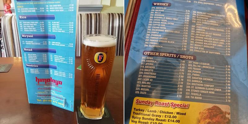 Himalaya Tandoori @ The Crown Hills Menu