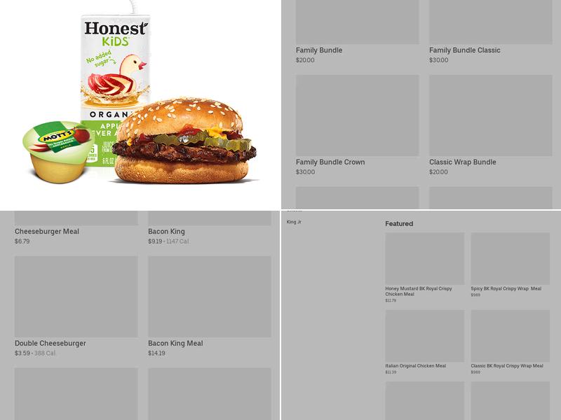 Burger King Menu