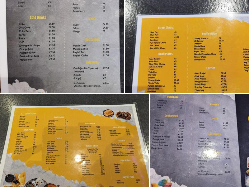 4 Seasons Chaat House Menu