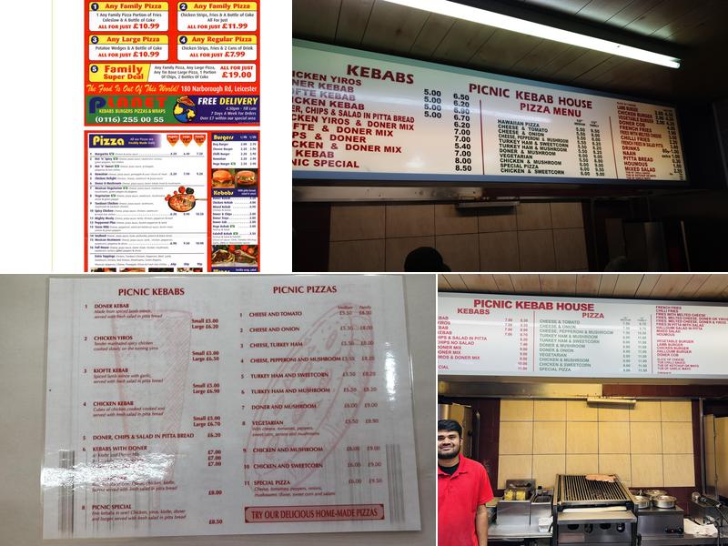 The Picnic Kebab House Menu