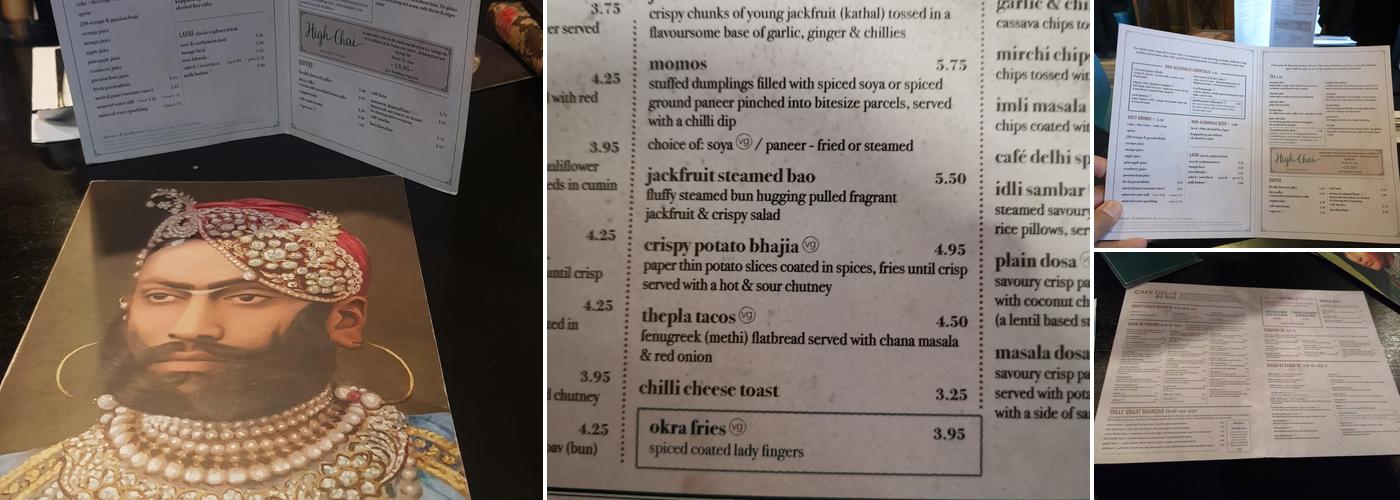 Café Delhi Menu