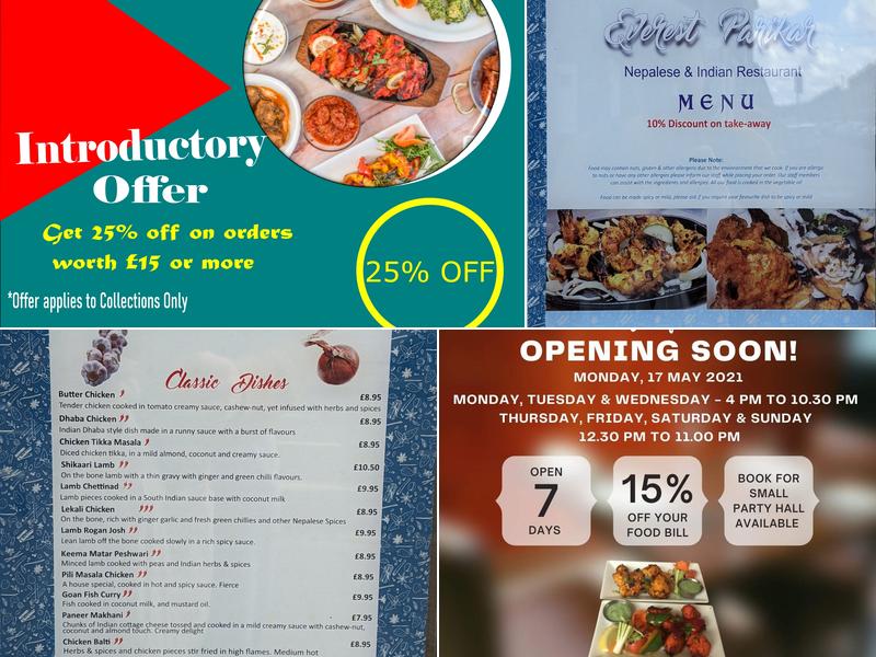 Everest Parikar Menu