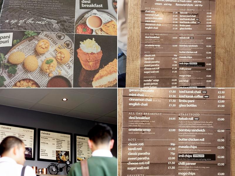 chaiiwala Evington Road Menu